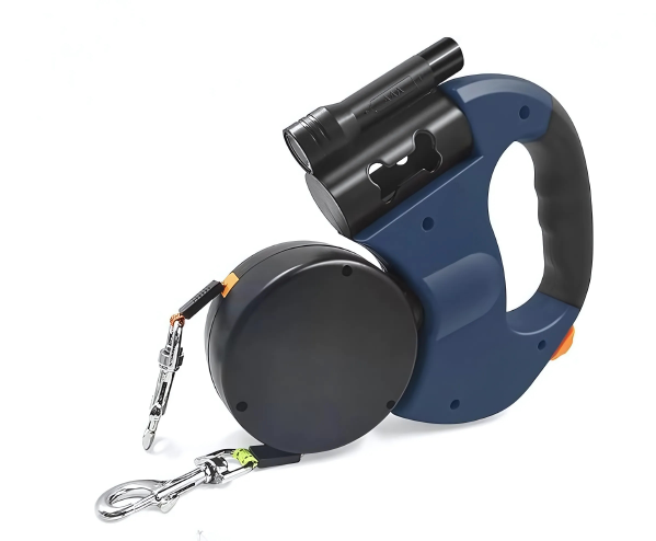 Anti-tangle retractable double leash - FreeSnout™