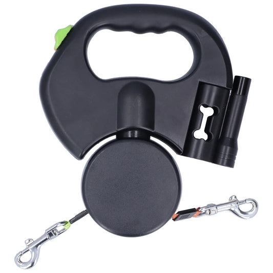 Double laisse rétractable anti-emmêlement - FreeSnout™