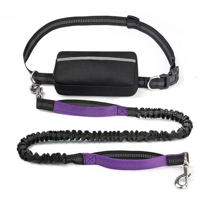 Hands-free dog leash with pouch - FreeSnout™